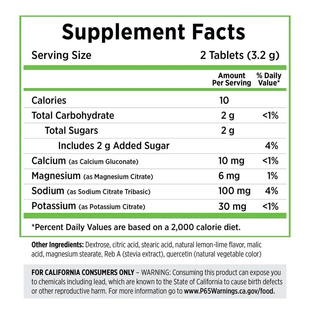 SaltStick FastChews 10ct packet - Lemon-Lime