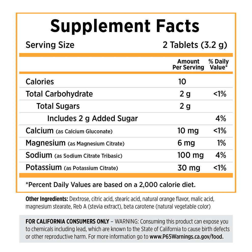 SaltStick FastChews 10ct packet - Tart Orange